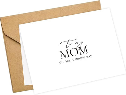 LADY&HOME To My Mom on My Wedding Day Card