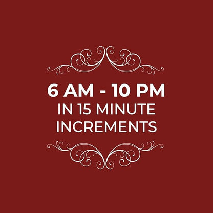 Notebook Planner, 6 Column Appointment Book – Large 12.75" x 13.5" Undated 2024 Planner, Daily & Hourly Planner in 15 Minute Increments – Spiral Notebook Organizer for Scheduling Appointments (6 Column)