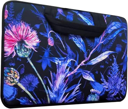 11 11.6 12 12.5 inch Laptop Carrying Bag Chromebook Case Notebook for Apple MacBook Air Samsung HP DELL Lenovo Asus (Purple Flower)