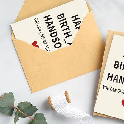 Funny Birthday Card & Gifts for Men Husband Boyfriend Him, Happy Bday Card