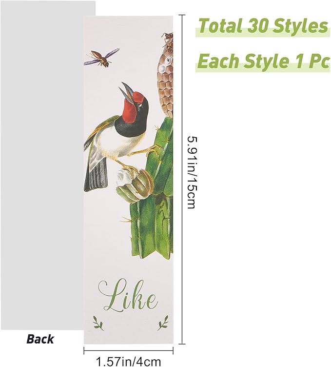 GORGECRAFT 1 Box 30PCS Bookmarks Aesthetic Fruit Bookmarks Awesome Bookmarks Fruit of The Spirit Bookmark Vintage Style Clip in Bookmark Page Marker for Women Men Book Lovers Book Club Classroom Gift