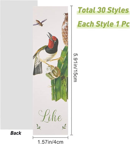 GORGECRAFT 1 Box 30PCS Bookmarks Aesthetic Fruit Bookmarks Awesome Bookmarks Fruit of The Spirit Bookmark Vintage Style Clip in Bookmark Page Marker for Women Men Book Lovers Book Club Classroom Gift