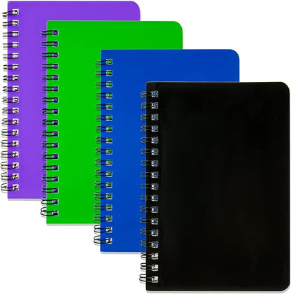 Spiral Notebook 4Pack Pocket Notebook 4.2"x 6.1" Pocket Notepad Small Notebook (4Pack Spiral Notebook)