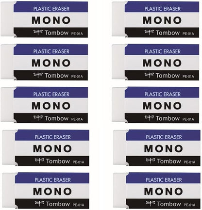 BooTool MONO PLASTIC ERASER 10piece pack [JAPAN Import] PE01