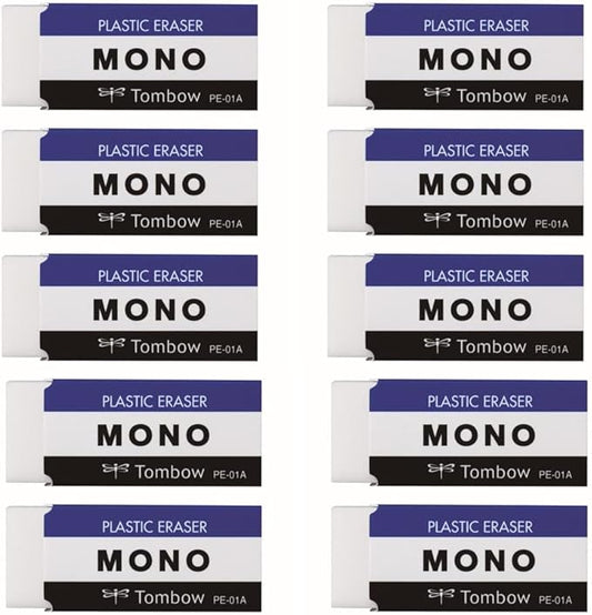 BooTool MONO PLASTIC ERASER 10piece pack [JAPAN Import] PE01