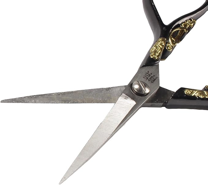 JubileeYarn Scrollwork Embroidery Craft Scissors - Black - 3 Scissors