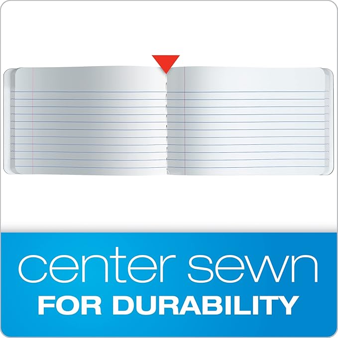 Oxford Jr. Composition Notebooks, School Supplies, Notebooks for School, Half Size, 4-7/8 x 7-1/2 Inches, Wide Ruled Paper, 80 Sheets, Kids Journal, Black Marble Covers, 6 Pack (63773)