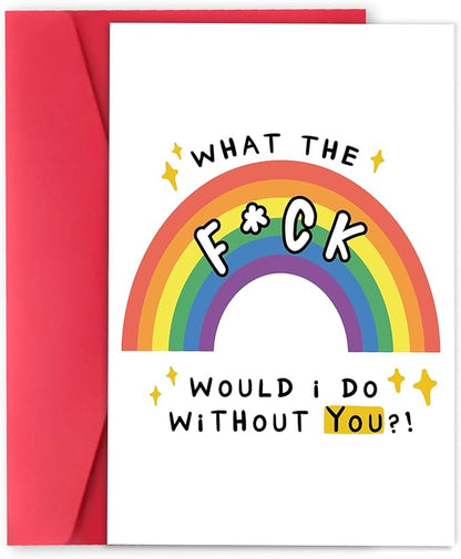 Funny Thank You Card for Best Friend, Friendship Card, Happy Thank You Card for Coworker Appreciation Card for Boss Teacher Friend Doctor