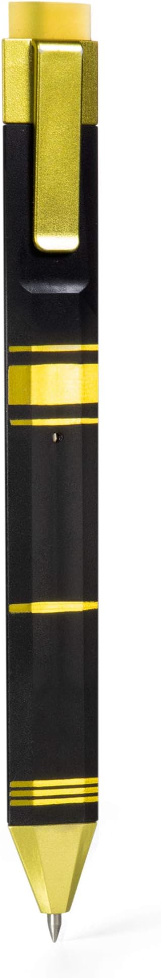 Pen Bookmark with Refills | Erasable Ballpoint Gel Pen and Bookmark 3-in-1 | Ink Novelty Pen with Eraser | Page Marker | Book Marker | Page Holder Clip | Gift for Reader and Writer (Black Gold)