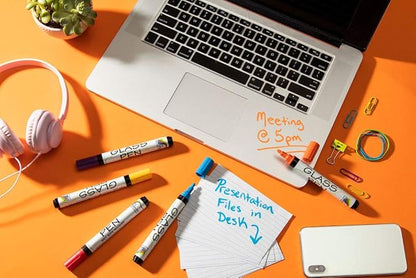 Glass Pen Window Marker: Liquid Chalk Markers for Glass, Car Marker or Mirror Pen with Washable Paint - Graduation Car Windows, Storefront Window, Wedding, Parade, Party & Holiday (Yellow, Fine Tip)