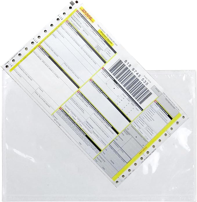 RyhamPaper Packing List Envelopes, Clear 6” x 9” Self Adhesive Shipping Labels Envelope Pouches (200 PCS)
