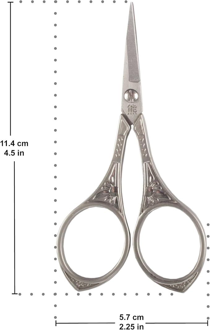 JubileeYarn Sun Motif Embroidery Craft Scissors - Bronze - 3 Scissors