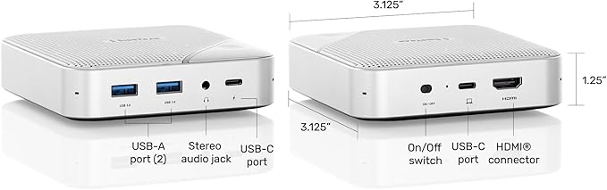 SideTrak Speakerphone Hub | Portable Audio Docking Station with 360° Sound Input and Smart Noise Cancellation | Conference Speaker and Microphone | Office Speaker and Speakerphone for Laptop