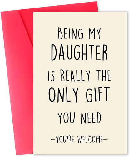 Daughter Birthday Card, Happy Birthday Card for Daughter,Birthday Gifts for Daughter, Daughter Birthday Gift, Birthday Card for Daughter Adult