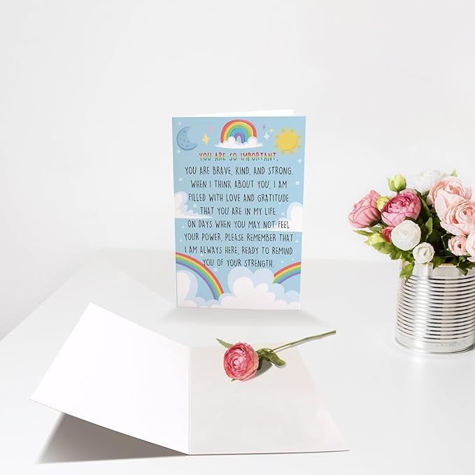 Chenive Encouragement Card for Women Men, Thinking of Card, Motivational Card, Emotional Support Card, Friendship Card, You are So Important I Am Always Here