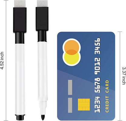 IHPUKIDI Magnetic Dry Erase Markers Fine Point Tip, 24-Pack Whiteboard Markers Dry Erase Marker with Eraser Cap, Low Odor Whiteboard Markers, Thin Dry Erase Markers for Kids Teachers