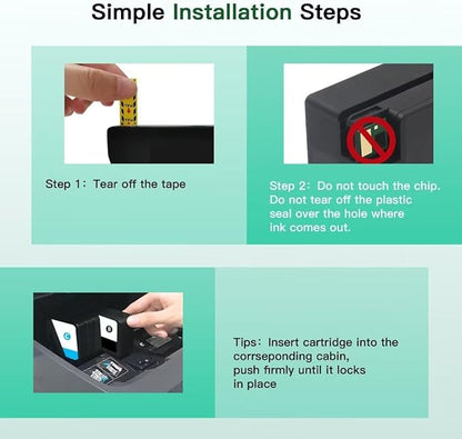 962XL 962 XL Ink Cartridges for HP Printers Replacement for HP 962XL Ink Cartridges Combo Pack HP962 Work for HP Officejet Pro 9010 Ink Cartridges 9015 9018 9020 Printers, Black and Color