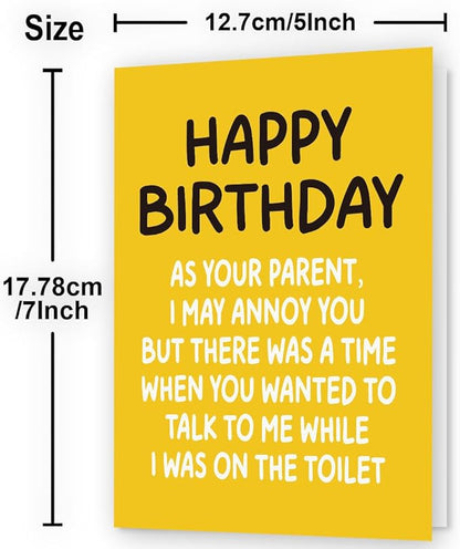 Birthday Card for Son & Daughter | Son & Daughter Birthday Card from Mom, Dad, and Parents | Funny & Happy Birthday Card for Adult Daughter & Son | Birthday Gifts for Son & Daughter