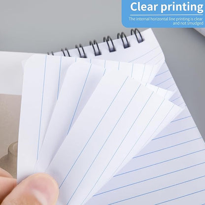 Pocket Notebook Small Notepad Pocket Notepad Small Spiral Notebooks 3X5Inches (6-black)