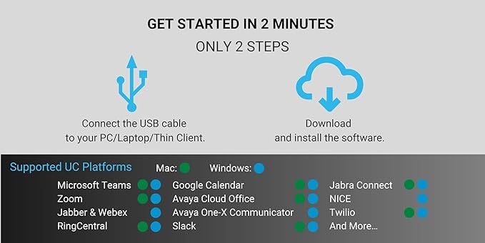 Busylight UC Alpha (15306) - Presence Light and Ringer - Do not Disturb Light - Free Busylight Software for Most UC Platforms and Softphones