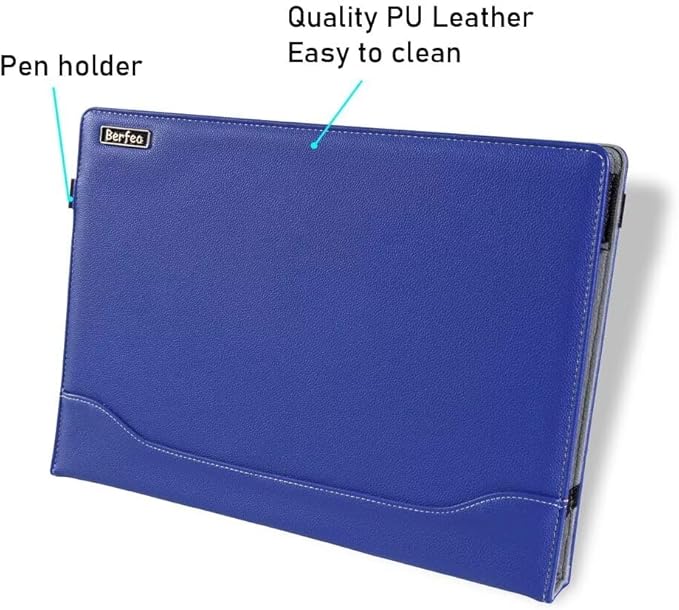 Laptop Case Cover Compatible with Dell Latitude 3550，Latitude 3540，Latitude 3530，Latitude 3520，Latitude 3510 15.6 inch Notebook Sleeve PU Leather Stand Hard Protective