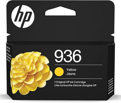 HP 936 Yellow Ink Cartridge | Works OfficeJet 9120 Series, OfficeJet Pro 9110, 9120, 9130 Series, OfficeJet Pro Wide Format 9730 Series | Eligible for Instant Ink | 4S6V1LN