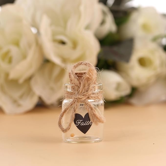 Bulk 10 Have a Little Faith Card Christian Gifts for Women, School Church Wedding Baptism Unique Christian Religious Inspirational Gifts for Women Men (5ml-10pcs)