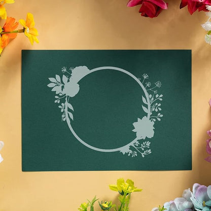 100 Pack Thick Paper Cardstock Blank Heavy Cards Stock for Invitations, Greeting Cards Making, Postcards, Photos, 250GSM Thick Paper (Dark Green, 4x6 inches)