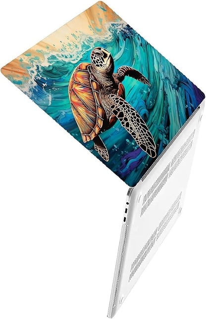 Compatible with 14.2 Inch MacBook Pro A2442/A2779, Animal Sea Turtle Hard Plastic Shell Cover Case