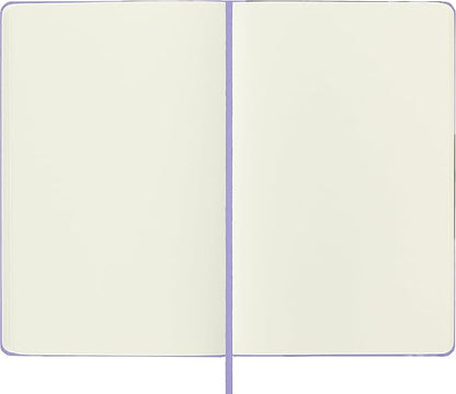 Moleskine Art Sketchbook, Hard Cover, Plain, Large, (5” x 8.25”), Wisteria Violet