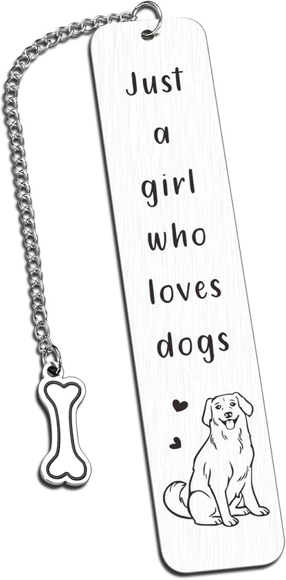 Dog Lovers Dog Mom Gifts for Women, Book Tracker, Book Marks for Reading Women, Birthday Gifts for Book Lovers Friend, Christmas Stocking Stuffers for Teen Girls, White Elephant Thanksgiving Day Gifts
