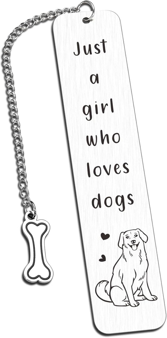 Dog Lovers Dog Mom Gifts for Women, Book Tracker, Book Marks for Reading Women, Birthday Gifts for Book Lovers Friend, Christmas Stocking Stuffers for Teen Girls, White Elephant Thanksgiving Day Gifts