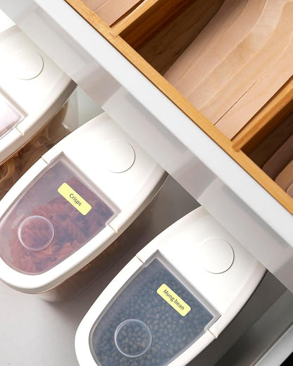 iEager Label Maker Tape, 15mm x 30mm, 3 Color Sticker Thermal Paper, Household Storage Labels, Self-Adhesive Label Tape, Set of 3