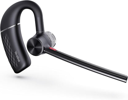 Yealink BH71 Lite Bluetooth Headset,Wireless Earpiece with 4 Noise Cancelling Microphone,10H Talk Time, Adjustable Ear Hook,Bluetooth Earphones for Cell Phone,Driving,Office Work