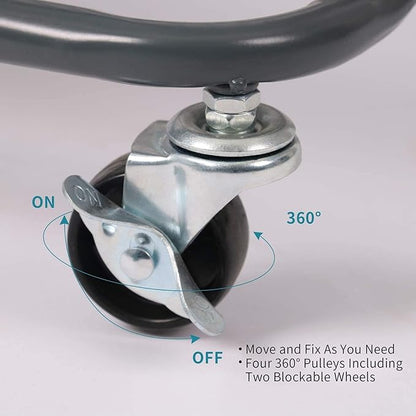 3-Tier Rolling Metal Storage Organizer,Mobile Utility Cart,Kitchen Storage Carts with Caster Wheels,Rolling Utility Cart Suitable for Office,Home,Kitchen,Garden（13.4"x18.1"x31"） Dark Grey