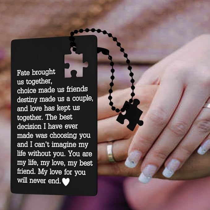 llxxeyopqdxz Husband Gifts: Birthday & Anniversary Cards for Men, Wallet Insert Love Notes