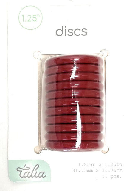 Talia Discbound Notebook - Discs (Chili oil, 1.25inch)