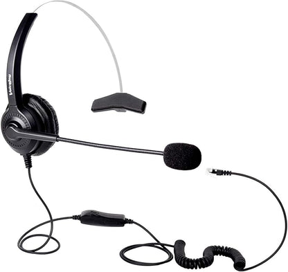 Headset Headphones + Adjustable Volume + Mute Control for Cisco IP Telephone 7940 7970 8841 8851 8861 8941 8945 8961 9951 9971 and All Series