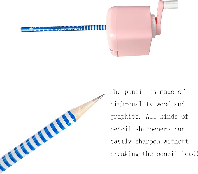 28PCS Fun Cute Pencils for Kids,Colorful Stripe Pencils with Assorted Fruit Animal Erasers Toppers,Pencils and Erasers Set for School Office Classroom Supplies Students Children