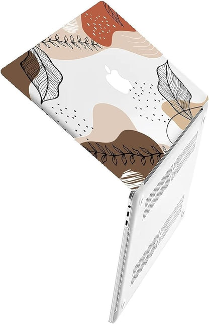 Compatible with 12 Inch MacBook A1534, Tropical Leaves Hard Plastic Shell Cover Case