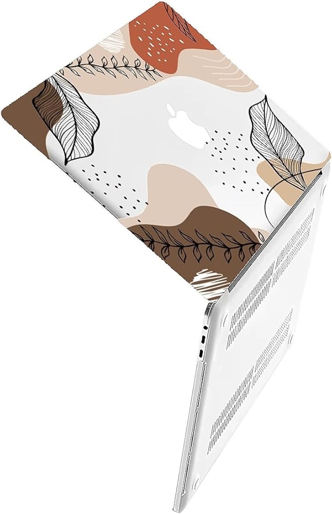 Compatible with 15 Inch MacBook Air A2941 M2 2023, Tropical Leaves Hard Plastic Shell Cover Case