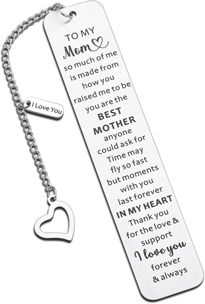 Gifts for Mom Bookmark Mother’s Day Gifts for Mom Mother Mommy Christmas Stocking Stuffers Gift for Mom Mother from Daughter Son Teens Boys Girls Birthday Mom Gifts for Book Lover Women I Love You Mom