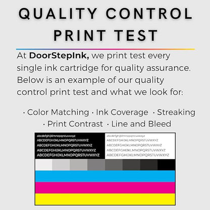 DoorStepInk Remanufactured in The USA Ink Cartridge Replacements for HP 60XL 60 XL Black and Color for PhotoSmart C4780 C4795 C4680 C4650 D110 D110a DeskJet F4480 F4280 F4580 D2530 D2545 Envy 100 111