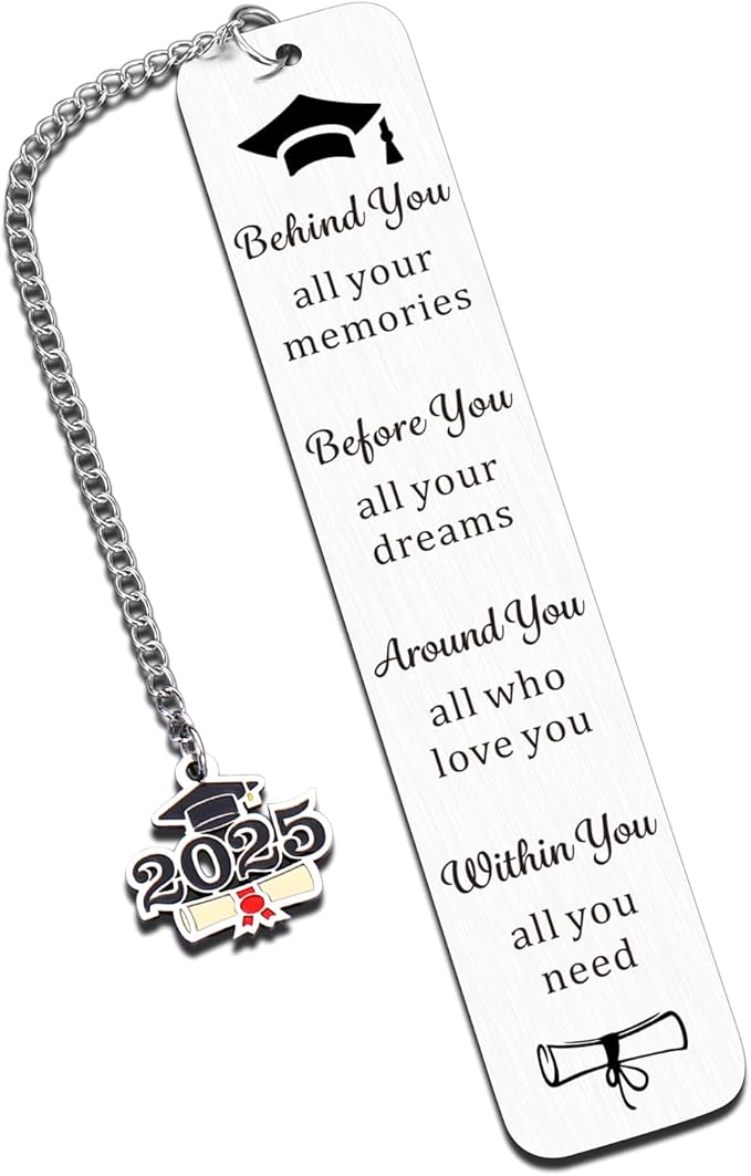 Class of 2025 Graduation Bookmark 2025 Graduation Gifts for Him Her Middle School High School College Graduation Gifts Ideas Senior 2025 Gifts for Student Last Day of School Gifts for Teens Boys Girls