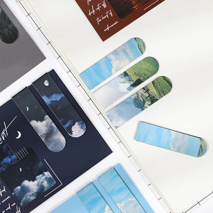 Magnetic Bookmarks Magnet Page Markers, 12 PCS Magnetic Page Clip for Students Teachers, Fun Book Marks for Reading (QS239)