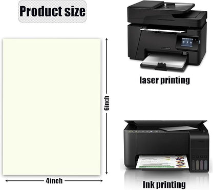 50 Pack 4x6 Ivory Color Cardstock Paper Blank Thick Heavyweight 92lb Cream Card Stock for Making Index Cards, Invitations cards, Postcards