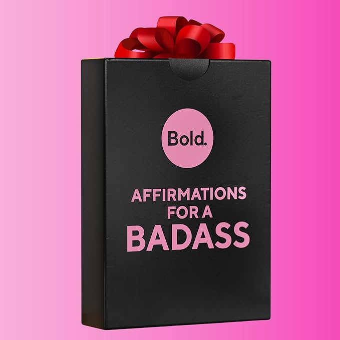 Badass Affirmation Cards - 100 Daily Motivational and Inspirational Affirmations for Women - Gifts for Women, Best Friend, and Self Care