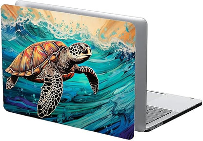 Compatible with 13.3 Inch MacBook Retina A1425/A1502, Animal Sea Turtle Hard Plastic Shell Cover Case