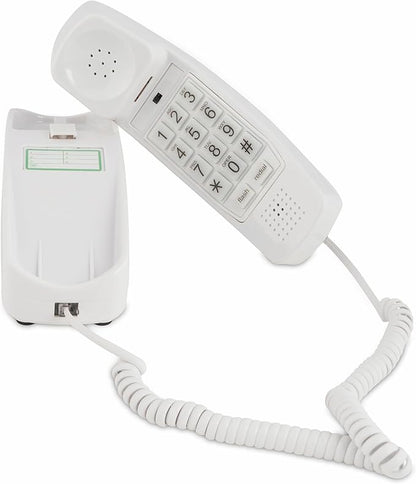 iSoHo Phones -Hearing Device-Friendly Phone –Gentle on Aching Hands, Easy-to-Press Buttons, Wall-Mountable, Custom Ringtone/Volume, Adjustable Ringer & Call Waiting with Lighted Keypad, Choctaw White