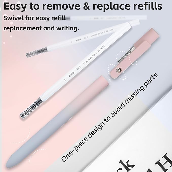 Gel Pens, 5 Pcs Retractable Gel Ink Pens, 0.7mm Fine Point Smooth Writing Pens,High-End Series for Journaling Note Taking, School Office Supplies for Women Men Student(Gradient Morandi)